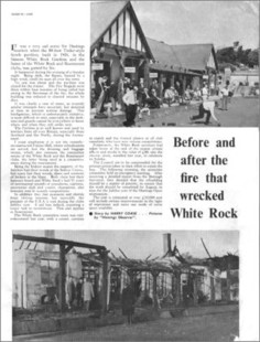 The Pavilion destroyed by fire in 1968